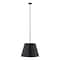 Z-Lite Lilly Pendant, 1-Light, 24 In.W x 18 In.H, Matte Black/Matte Black 2307-24MB - alternate 1